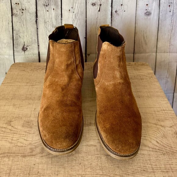 Crevo Other - Crēvo Denham Chestnut Suede Chelsea Boots Size 8.5